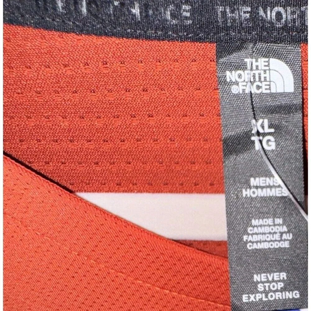 The North Face Sunriser‎ Short Sleeve Orange Rust Tee XL NWT